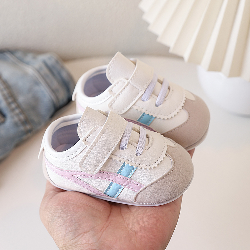 Dječje cipele za bebe unisex, gornji dio od sintetičke kože, protivklizna potplata, Velcro zatvaranje, korejski stil, proljeće i jesen, uzrasti 12–36 mjeseci i 24–48 mjeseci