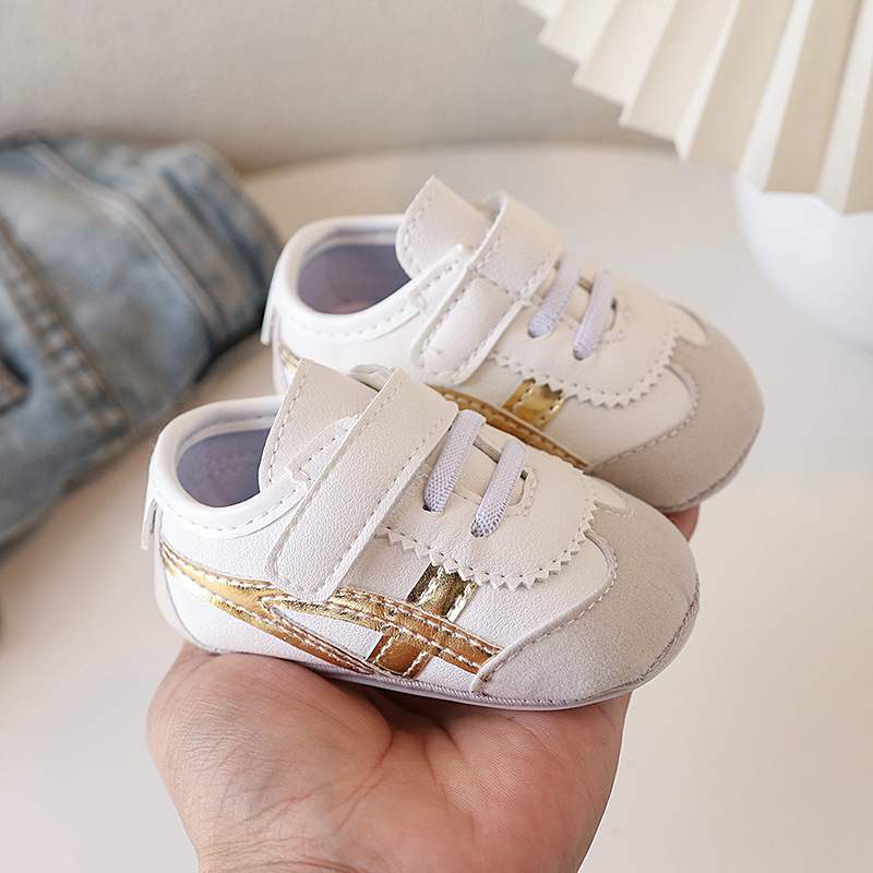 Dječje cipele za bebe unisex, gornji dio od sintetičke kože, protivklizna potplata, Velcro zatvaranje, korejski stil, proljeće i jesen, uzrasti 12–36 mjeseci i 24–48 mjeseci