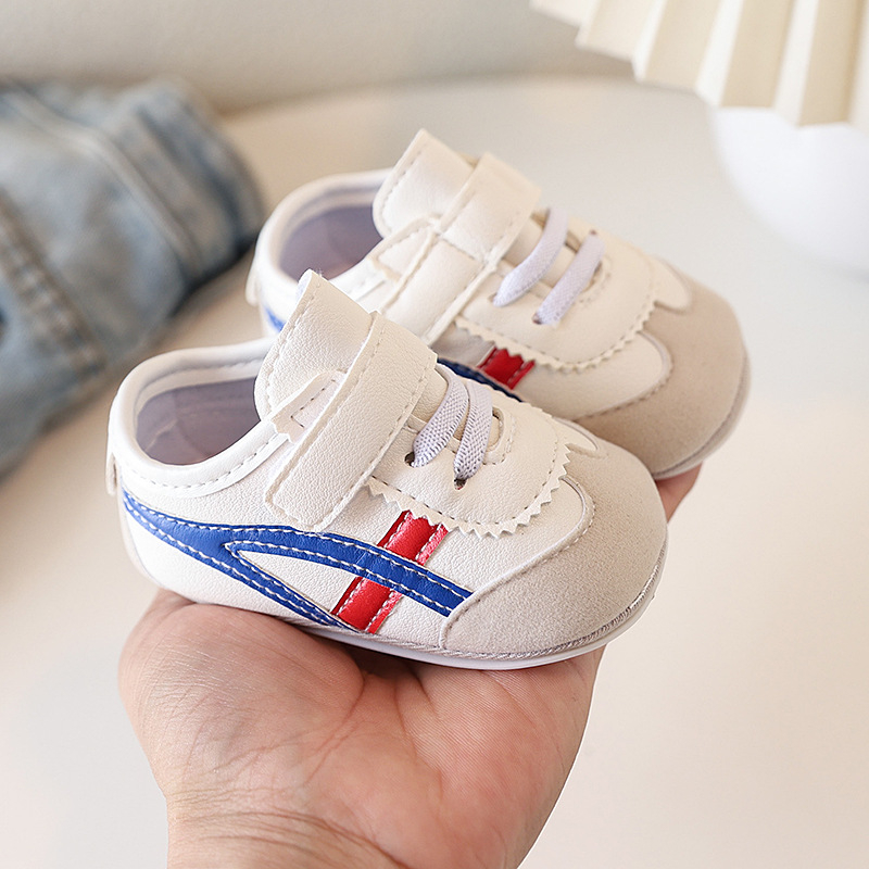 Dječje cipele za bebe unisex, gornji dio od sintetičke kože, protivklizna potplata, Velcro zatvaranje, korejski stil, proljeće i jesen, uzrasti 12–36 mjeseci i 24–48 mjeseci