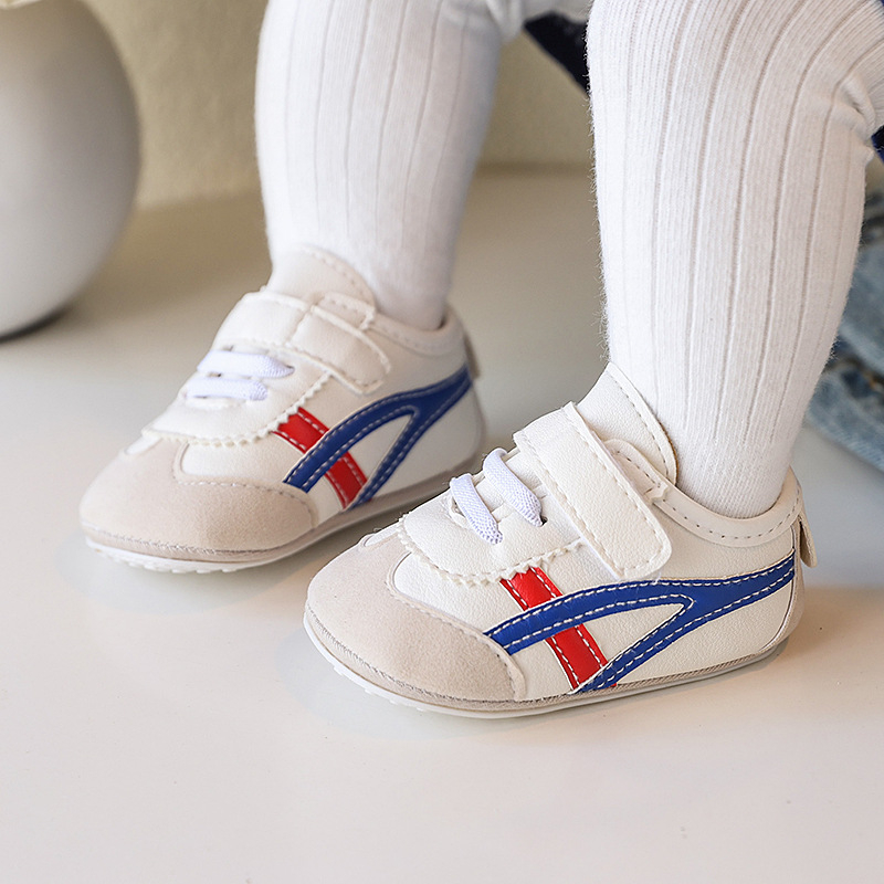 Dječje cipele za bebe unisex, gornji dio od sintetičke kože, protivklizna potplata, Velcro zatvaranje, korejski stil, proljeće i jesen, uzrasti 12–36 mjeseci i 24–48 mjeseci