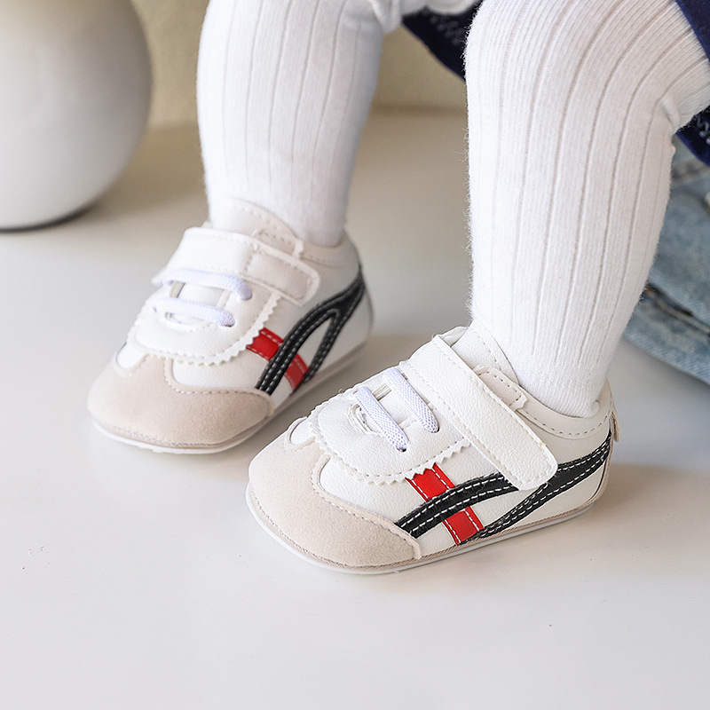 Dječje cipele za bebe unisex, gornji dio od sintetičke kože, protivklizna potplata, Velcro zatvaranje, korejski stil, proljeće i jesen, uzrasti 12–36 mjeseci i 24–48 mjeseci