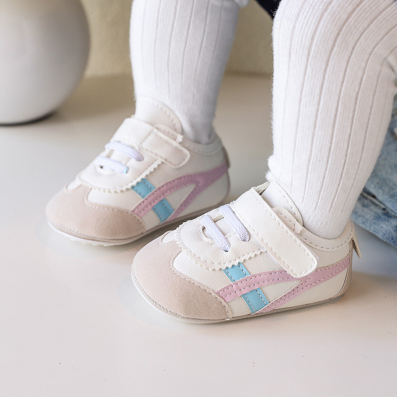 Dječje cipele za bebe unisex, gornji dio od sintetičke kože, protivklizna potplata, Velcro zatvaranje, korejski stil, proljeće i jesen, uzrasti 12–36 mjeseci i 24–48 mjeseci