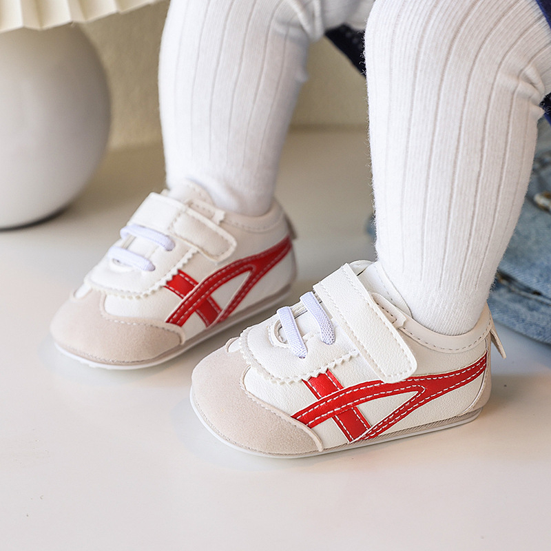 Dječje cipele za bebe unisex, gornji dio od sintetičke kože, protivklizna potplata, Velcro zatvaranje, korejski stil, proljeće i jesen, uzrasti 12–36 mjeseci i 24–48 mjeseci