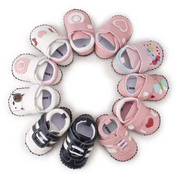 Dječje cipele za prve korake s gumom, anti-slip, cartoon dizajn, Velcro zatvarač, niski vrh, unisex, za 12–48 mjeseci, pogodne za proljeće, jesen i zimu