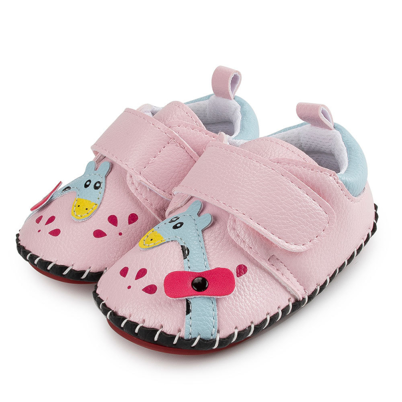 Dječje cipele za prve korake s gumom, anti-slip, cartoon dizajn, Velcro zatvarač, niski vrh, unisex, za 12–48 mjeseci, pogodne za proljeće, jesen i zimu