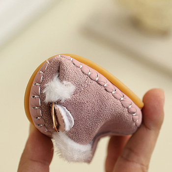 Zimske nove stilne cipele za hodanje za bebe, mekane potplate, karikatura dizajn, unisex, 0–18 mjeseci, fleece podstava, debeli