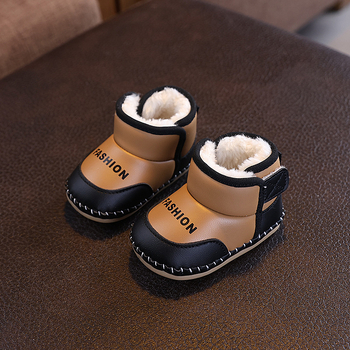 2025 zimske bebi čizme od pamuka, tople snježne cipelice za bebe 0–1 godina, unisex, fleece podstava, mek potplat