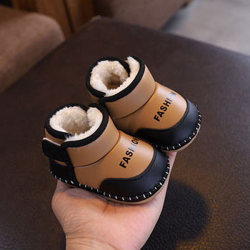2025 zimske bebi čizme od pamuka, tople snježne cipelice za bebe 0–1 godina, unisex, fleece podstava, mek potplat
