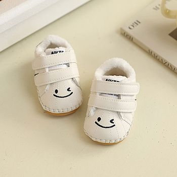 Zimske cipelice za bebe 6–12 mjeseci s mekom potplatom, unisex, Velcro zatvaranje, crtani stil