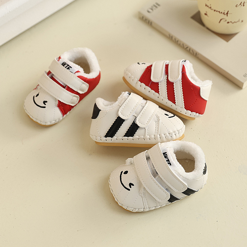 Zimske cipelice za bebe 6–12 mjeseci s mekom potplatom, unisex, Velcro zatvaranje, crtani stil