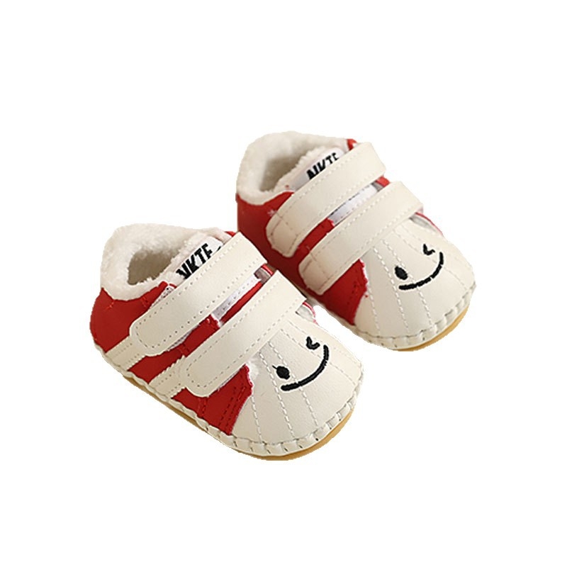 Zimske cipelice za bebe 6–12 mjeseci s mekom potplatom, unisex, Velcro zatvaranje, crtani stil