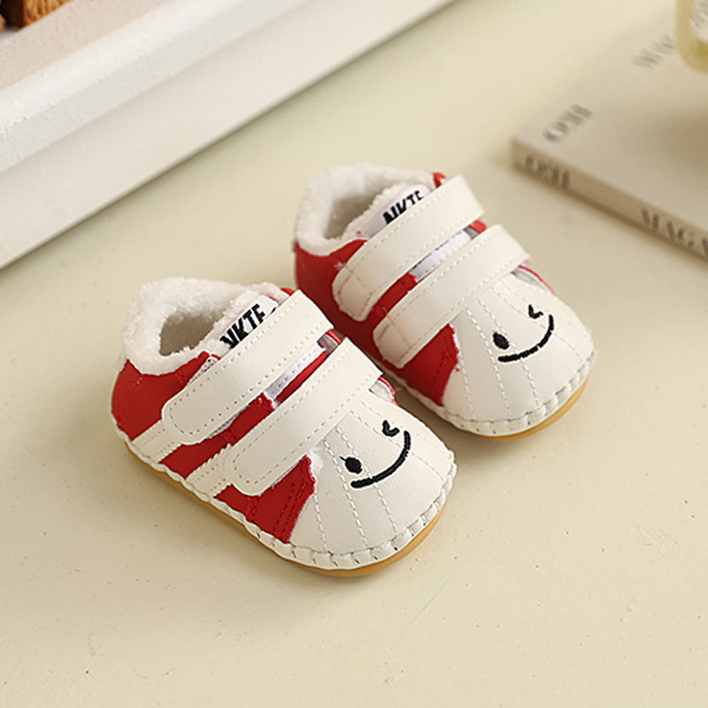 Zimske cipelice za bebe 6–12 mjeseci s mekom potplatom, unisex, Velcro zatvaranje, crtani stil