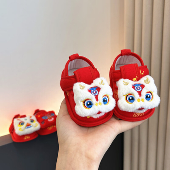 Dječje tenisice s tigrovom glavom, za 6–12 mjeseci, unisex, kineski stil, s Velcro zatvaračem, prozračne, protuklizne, proljeće i jesen