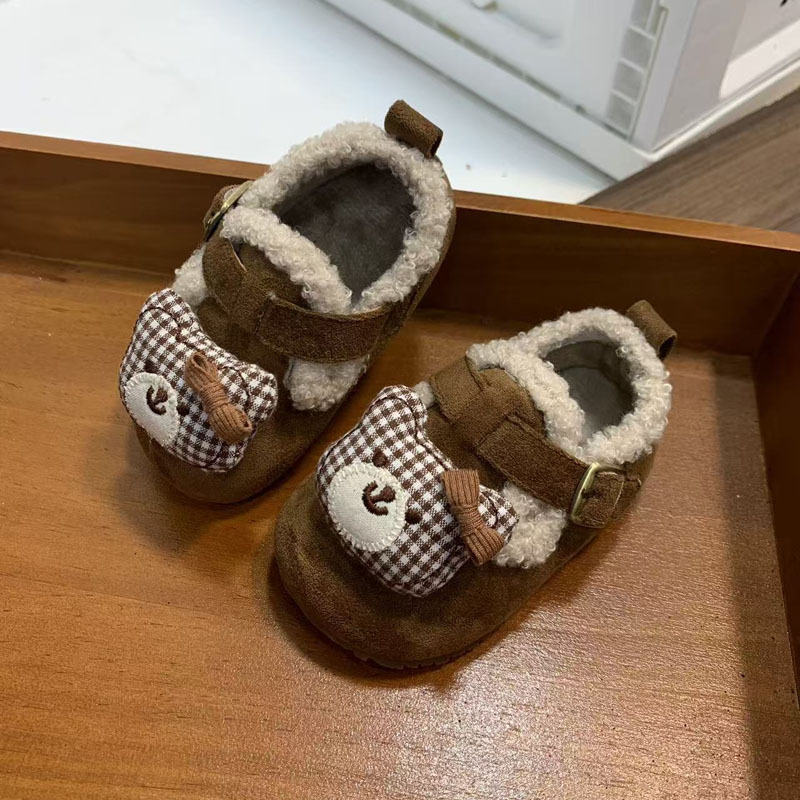 Zimske dječje tenisice, unisex, nubuk gornji dio, Velcro kopča, protuklizni potplat, za djecu 12–36 mjeseci