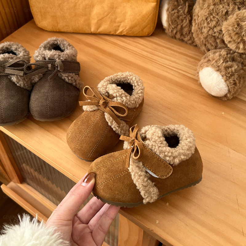 Dječje Birkenstock cipele s motivom tikve, veličine 16–30, jesen-zima 2025, debeli baršunasti unutarnji dio, retro mokasin stil