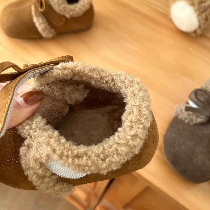 Dječje Birkenstock cipele s motivom tikve, veličine 16–30, jesen-zima 2025, debeli baršunasti unutarnji dio, retro mokasin stil
