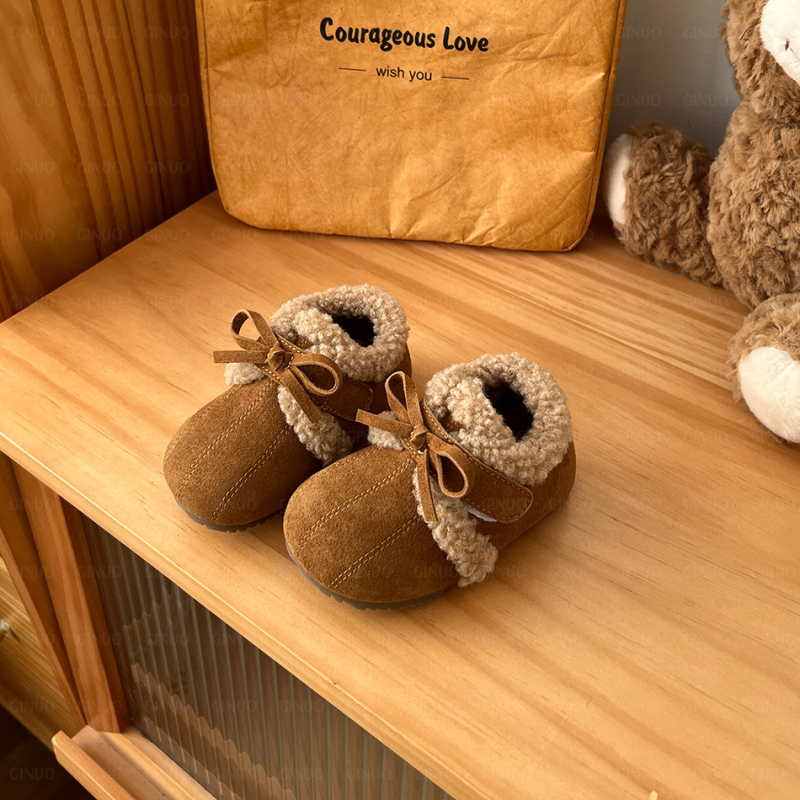 Dječje Birkenstock cipele s motivom tikve, veličine 16–30, jesen-zima 2025, debeli baršunasti unutarnji dio, retro mokasin stil