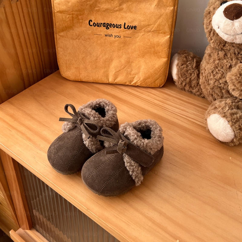 Dječje Birkenstock cipele s motivom tikve, veličine 16–30, jesen-zima 2025, debeli baršunasti unutarnji dio, retro mokasin stil