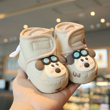 Topánky pre batoľatá – Cartoon štýl, vrchný materiál z polyesteru, na zimu a jeseň, vek 12-36 mesiacov