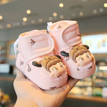 Topánky pre batoľatá – Cartoon štýl, vrchný materiál z polyesteru, na zimu a jeseň, vek 12-36 mesiacov
