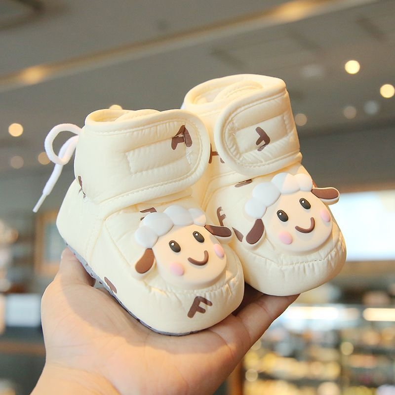Topánky pre batoľatá – Cartoon štýl, vrchný materiál z polyesteru, na zimu a jeseň, vek 12-36 mesiacov