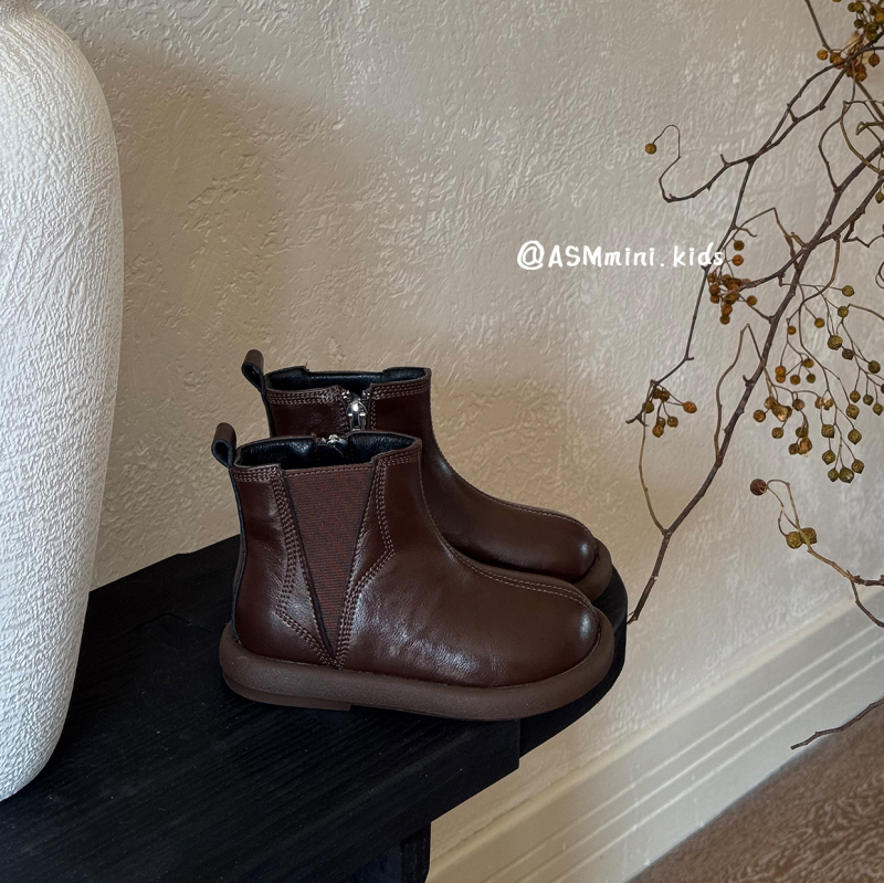 Detské Martin topánky na zimu – unisex, vrchná časť z split kože, gumová podrážka, bočný zips, vnútorná stielka s umelým kožušinkom, vhodné pre deti 1–6 rokov