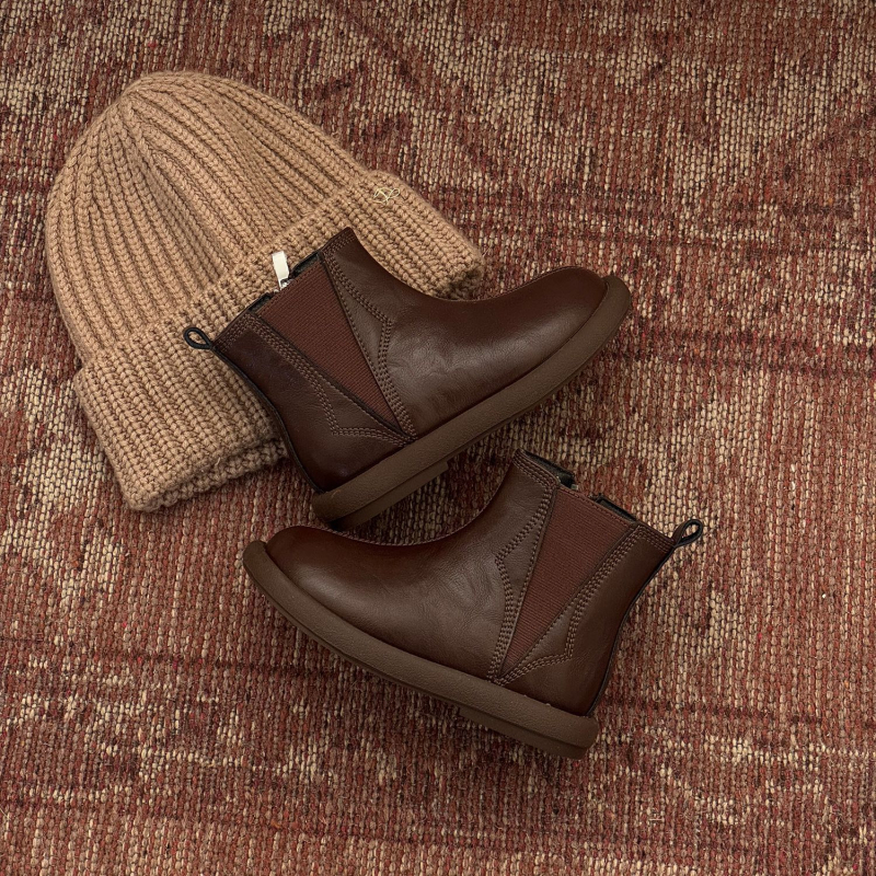 Detské Martin topánky na zimu – unisex, vrchná časť z split kože, gumová podrážka, bočný zips, vnútorná stielka s umelým kožušinkom, vhodné pre deti 1–6 rokov