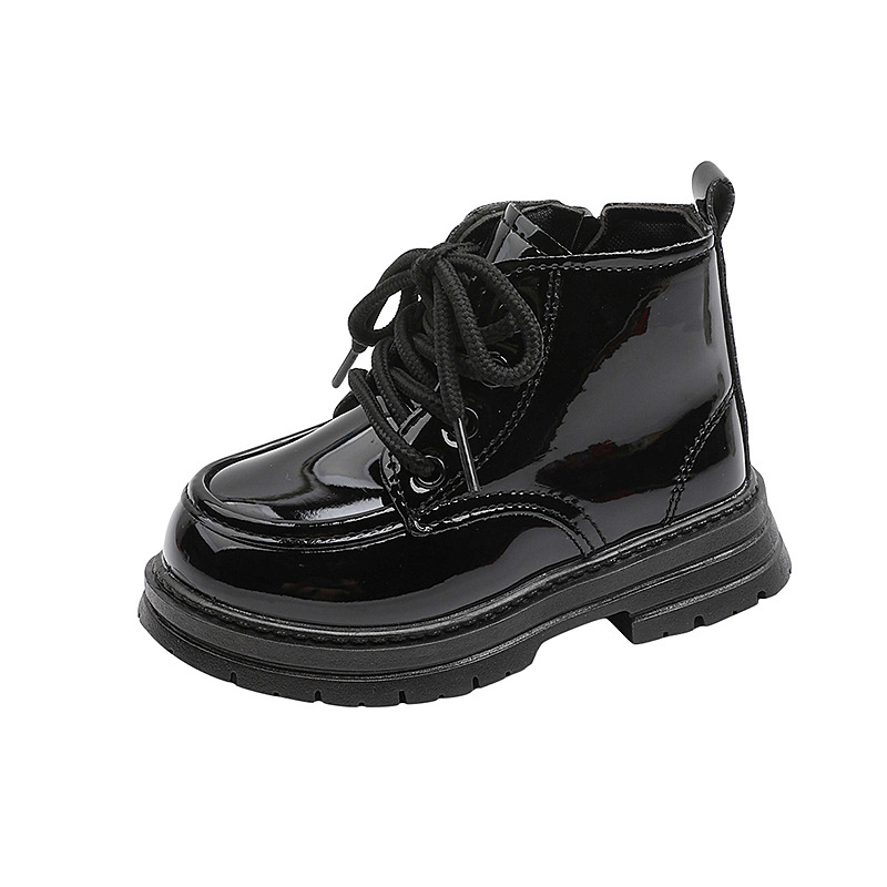 Dječje Martin cipele, koža patent, vodootporne, bočni zatvarač, unisex