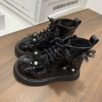 Martin csizma lányoknak (Kor 4–12 év, Mikro műbőr, Oldalsó cipzár, Magas szár)