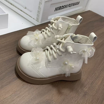 Martin csizma lányoknak (Kor 4–12 év, Mikro műbőr, Oldalsó cipzár, Magas szár)