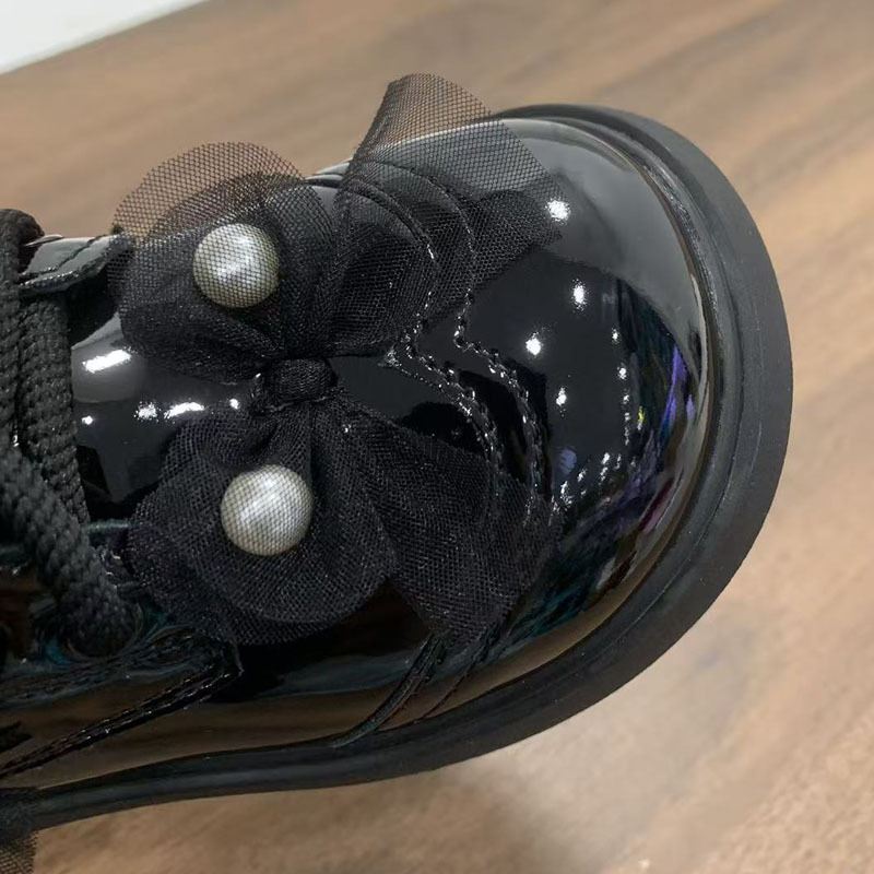 Martin csizma lányoknak (Kor 4–12 év, Mikro műbőr, Oldalsó cipzár, Magas szár)