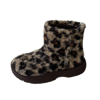 Detské zimné Martin topánky pre dievčatá — vrchnok z nylonového textilu, gumová podrážka, vložka z umelej kožušiny, stredná výška lýtka