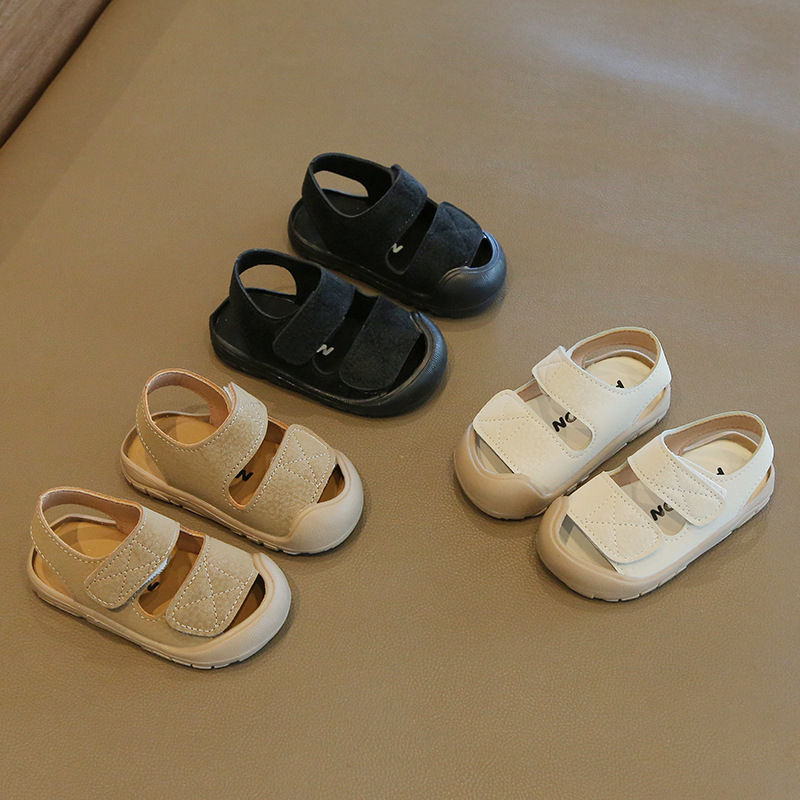 Plažni cipeli za bebe i malu djecu — gornji dio od sintetičke kože, kopčanje na Velcro, unisex, korejskog stila, uzrast 6–36 mjeseci