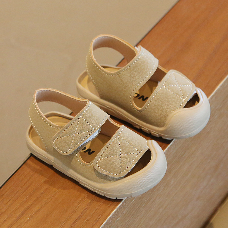 Plažni cipeli za bebe i malu djecu — gornji dio od sintetičke kože, kopčanje na Velcro, unisex, korejskog stila, uzrast 6–36 mjeseci