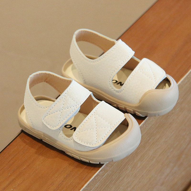 Plažni cipeli za bebe i malu djecu — gornji dio od sintetičke kože, kopčanje na Velcro, unisex, korejskog stila, uzrast 6–36 mjeseci