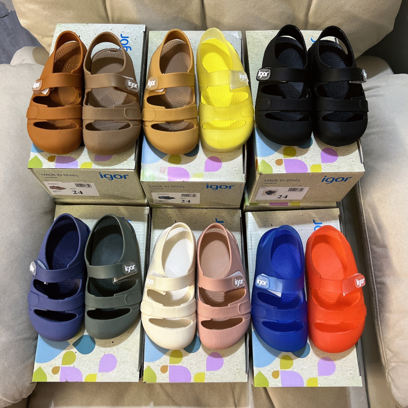 Unisex PVC sandale za plažu za djecu 4–12 godina, zatvaranje na Velcro, PVC gornji dio i potplat