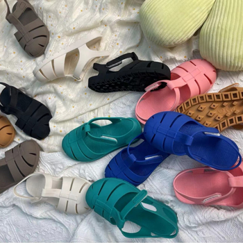 Dječje PVC sandale s Velcro zatvaračem, perforiran gornji dio, PVC potplat, proljeće 2024