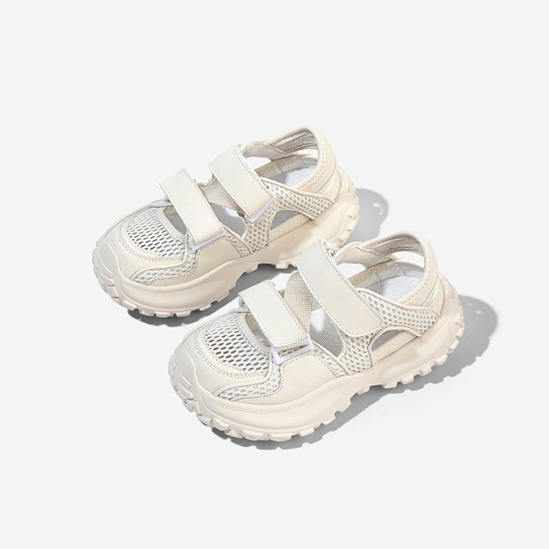 Unisex dječje sportske sandale s mrežastim gornjim dijelom, gornji dio od tkanine, Velcro kopčanje, PU đon, korejski stil