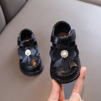 Dječje sandale za djevojčice za proljeće i ljeto, cipele za hodanje za bebe 12–48 mjeseci, zatvoren vrh, stil princeze, mekana potplata