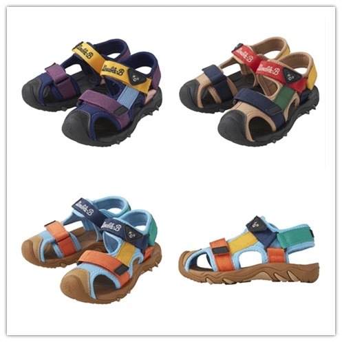 2025 nova dječja vanjska protuklizna sandala za plažu s color-block dizajnom i Velcro zatvaračem