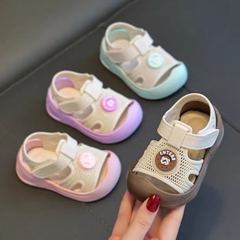Unisex dječje sandale za bebe i predškolce – mrežasto prozračna gornja strana, Velcro kopčica, mekana protuklizna potplata, ljetna obuća