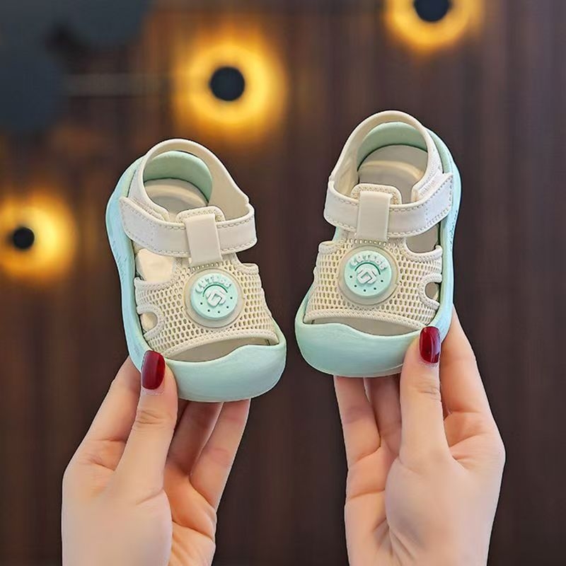 Unisex dječje sandale za bebe i predškolce – mrežasto prozračna gornja strana, Velcro kopčica, mekana protuklizna potplata, ljetna obuća