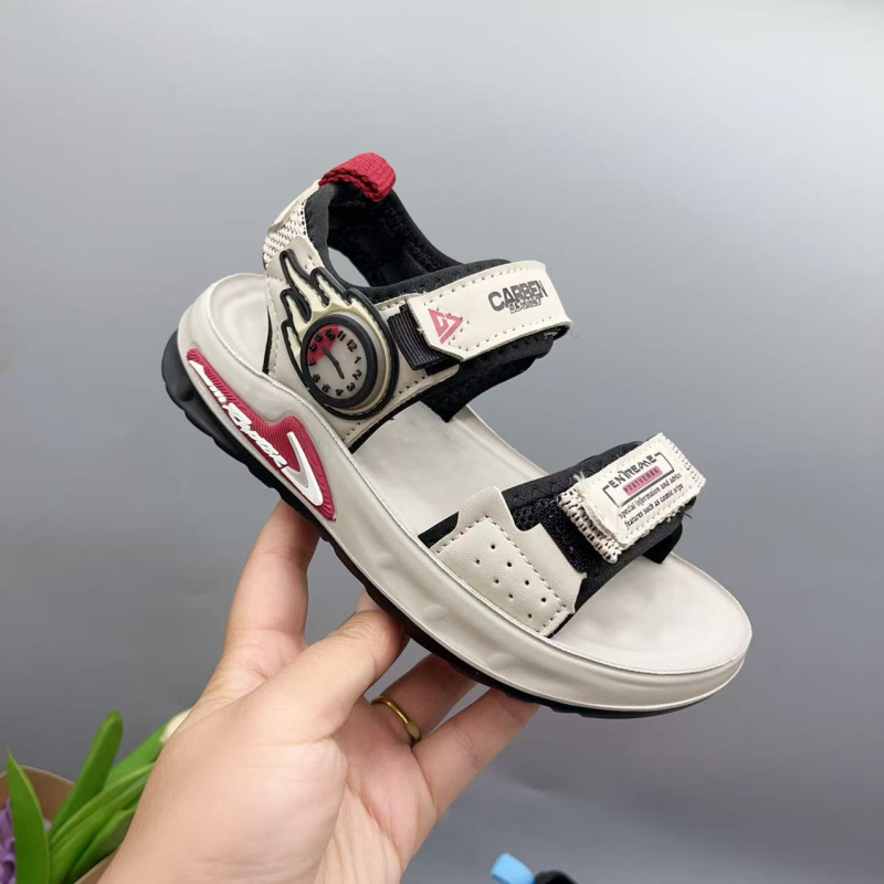 Muške sandale: gornji dio od sintetičke kože, đon od poliuretana, Velcro zatvaranje, za dob 4-12 godina, sportski stil