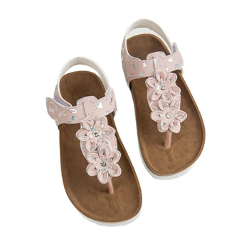 Dječje sandale od pluta, unisex, gornji dio od umjetne kože, EVA potplat, cvjetni uzorak