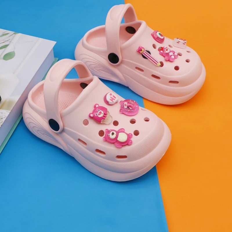 Ouxun EVA Baotou-stílusú gyermek szandálok, Cartoon Paradise, uniszex, 2-8 év