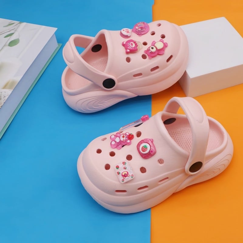 Ouxun EVA Baotou-stílusú gyermek szandálok, Cartoon Paradise, uniszex, 2-8 év