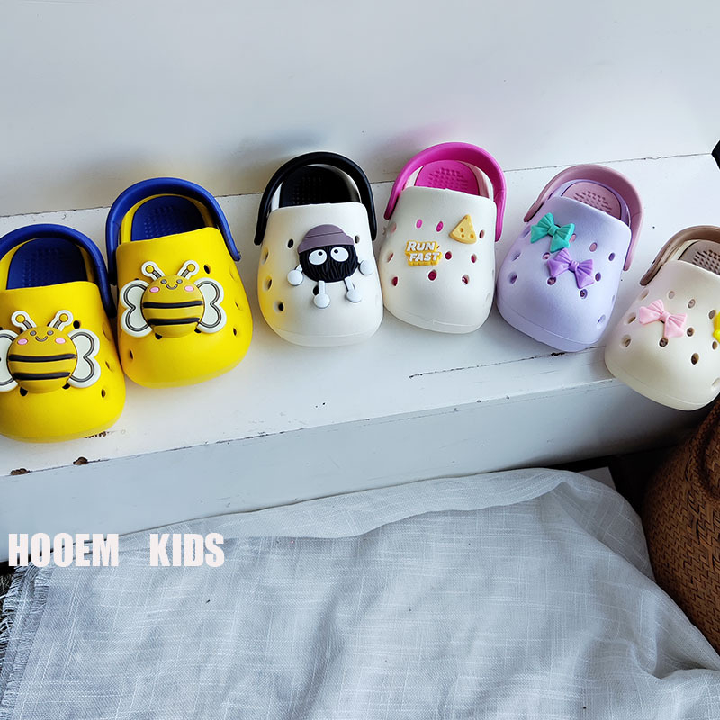 Detské EVA plážové topánky - Crocs-štýl, Dizajn Princezna Pčela, Unisex, pre vek 4-6 rokov, Leto 2025