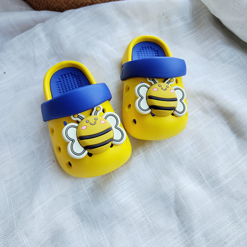 Detské EVA plážové topánky - Crocs-štýl, Dizajn Princezna Pčela, Unisex, pre vek 4-6 rokov, Leto 2025