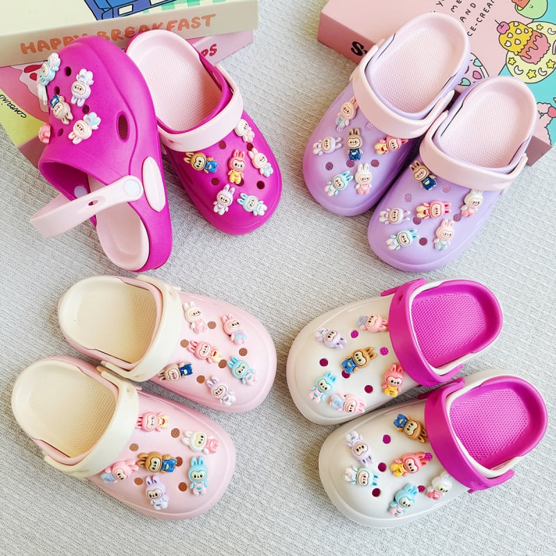 Baotou-stílusú EVA papucs lányoknak, belső rész nélküli, 4–16 éveseknek, 2025 nyár