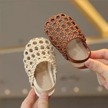 Baba sportos szandálok, műbőr felsőrész, gumitalp, lazább stílus, tavasz 2025